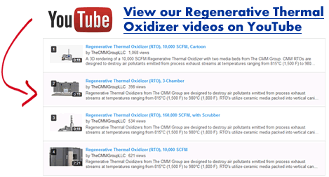View oxidizer animation videos from The CMM Group - a Thermal Oxidizer Manufacturer